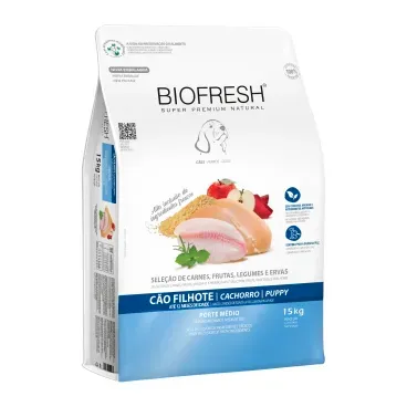 Racao Biofresh Caes Adultos Racas Grandes e Gigantes Frango_15KG_LATERAL